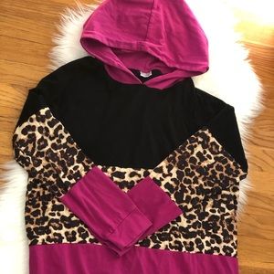 NWOT Color block Hoodie